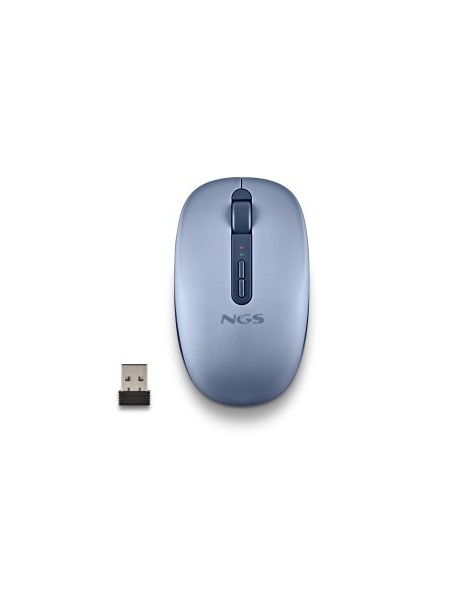 ÷ Mouse ngs wireless fog dual blue bluetooth 5.2 2.4ghz multidispositivo 1600dpi silencioso color azul