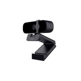 ÷ Webcam con microfono trust tanor full hd 1080p negra  para videolla nitidas con 85% mat. recicl