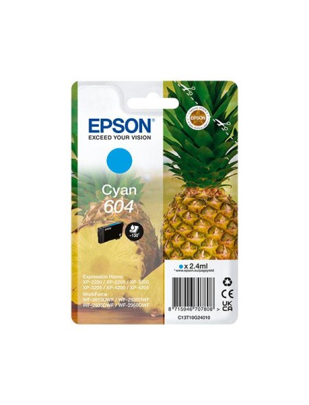Tinta Original Epson 604 Cian XP-2200 / WF-2910DWF