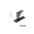 Caja externa SSD M.2 NVMe PCIe Type-C 3.1 Gen2 / Tooq / Aluminio / Negra / TQE-2201B
