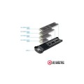Caja externa SSD M.2 NGFF Type-C 3.1 Gen1 / Tooq / Aluminio / Marrón / TQE-2202BR