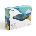 Caja externa aluminio 2.5 USB 3.1 Sata Tooq Azul Pacífico 9.5mm TQE-2527PB