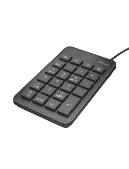 Teclado numerico Trust Xalas Usb / Ambidiestro / 23x Teclas perfil bajo / 5x Teclas Multimedia / Negro