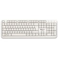Teclado USB Ngs Spike Blanco / Cable 1.4m / 12 Teclas Multimedia