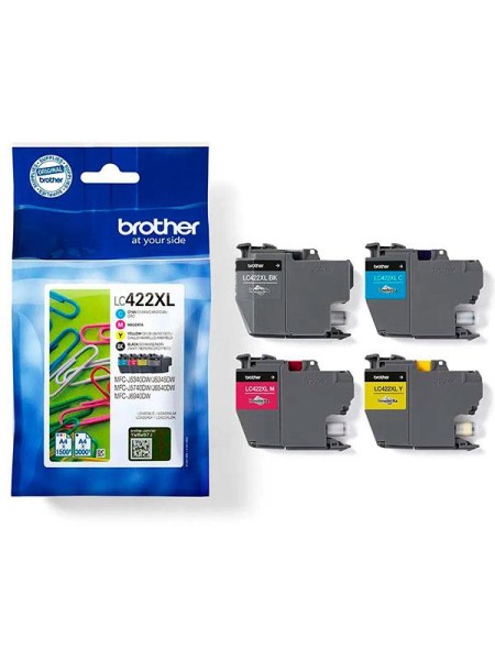 Tinta Original Brother Multipack LC422 XL  (Bk/c/m/y)