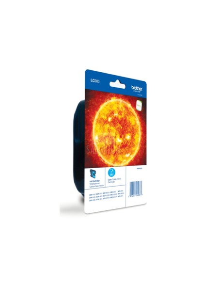 Tinta original Brother lc980c  cian dcp145/165/255/375