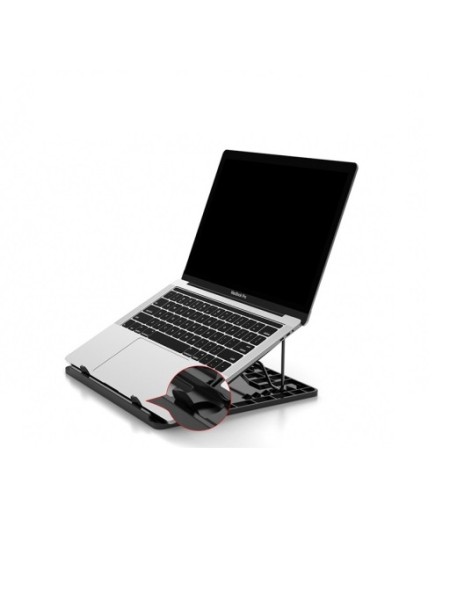 ÷ Soporte de portatil conceptronic de aluminio color gris