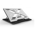 ÷ Soporte de portatil conceptronic de aluminio color gris