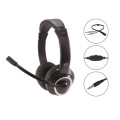 ÷ Headset conceptronic polona conexion jack 3.5mm microfono flexible control de volumen incluye adapta