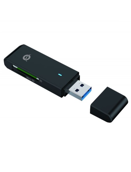 ÷ Card reader externo conceptronic bian02b usb 3.0 sd/sdhc/sdxc microsd/tflash