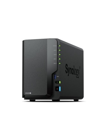 ÷ Servidor nas synology ds225+ 2 bahias raid 0,1 jbod - 2gb ram 