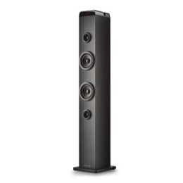 ÷ Altavoz torre port?til ngs sky charm pro bk 80w bt 5.4 fm usb aux. optica madera color negro