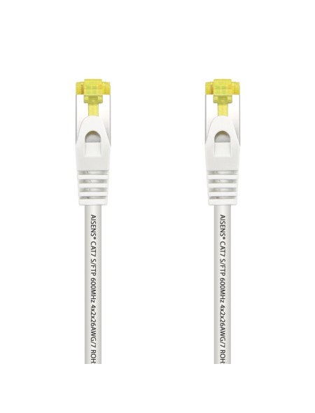 ÷ Aisens - cable de red latiguillo rj45 lszh cat.7 600 mhz s/ftp pimf awg26, blanco, 2.0m