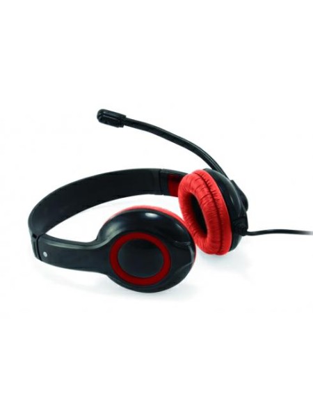 Auriculares con Microfono Conceptronic USB / Control de volumen / Negro-Rojo / CCHATSTARU2R