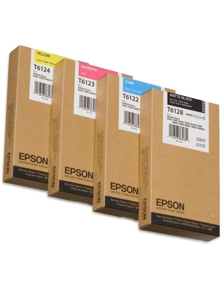 ÷ Tinta original epson t6128 negro mate c13t612800 220ml