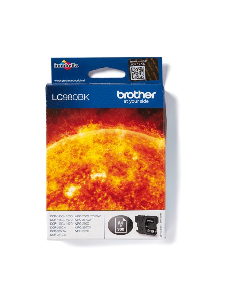 ÷ Tinta original brother lc980bk negra 8.7ml