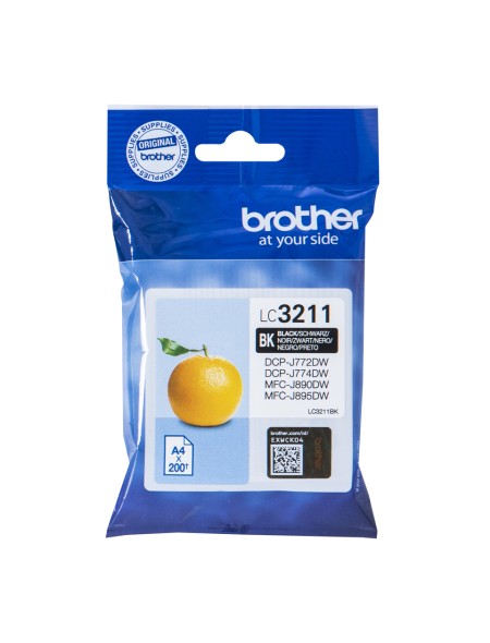÷ Tinta original brother lc3211bk negro 5.2ml