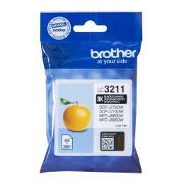 ÷ Tinta original brother lc3211bk negro 5.2ml