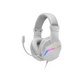 ÷ Headset mars gaming mh122 white ultra ligeros 184g drivers de neodimo 50mm microfono flexible jack 3
