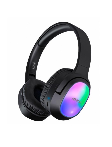Auriculares diadema Bluetooth 5.4 TC3364 / Luces  RGB / Mp3 / MicroSD / FM / Negro / MTK 0353642