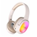 Auriculares diadema Bluetooth 5.4 TC3364 / Luces  RGB / Mp3 / MicroSD / FM / Blanco / MTK 0353641