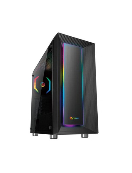 ÷ Caja atx semitorre gaming talius auriga cristal templado 3.0