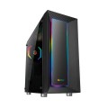 ÷ Caja atx semitorre gaming talius auriga cristal templado 3.0