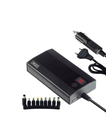 Cargador para portátil universal manual 90W casa y coche 3go / ALIM90C2
