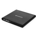 Grabadora Externa CD/DVD portatil Slimline Verbatim USB 2.0 / compatible mdisc