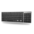 Teclado inalambrico Bluetooth NGS FORTUNE-BT / Multidispositivo / Recargable / Teclas X-Type / Silencioso / Negro
