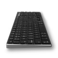 Teclado inalambrico Bluetooth NGS FORTUNE-BT / Multidispositivo / Recargable / Teclas X-Type / Silencioso / Negro