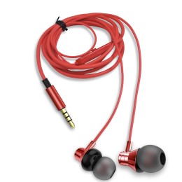 ÷ Auricular intrauditivo aiwa estm-50rd red 3.5mm driver neodimio 10mm dinamico micro controlador remo