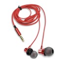 ÷ Auricular intrauditivo aiwa estm-50rd red 3.5mm driver neodimio 10mm dinamico micro controlador remo