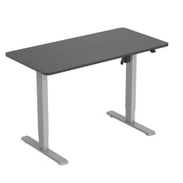 ÷ Mesa electrica ergonomica altura regulable tablero negro 120x60 color estructura gris control tactil