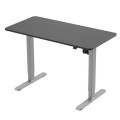 ÷ Mesa electrica ergonomica altura regulable tablero negro 120x60 color estructura gris control tactil