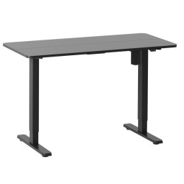 ÷ Mesa electrica ergonomica altura regulable tablero negro 120x60 color estructura negro control tacti