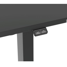 ÷ Mesa electrica ergonomica altura regulable tablero negro 120x60 color estructura negro control tacti