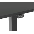 ÷ Mesa electrica ergonomica altura regulable tablero negro 120x60 color estructura negro control tacti