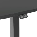 ÷ Mesa electrica ergonomica altura regulable tablero negro 120x60 color estructura negro control tacti