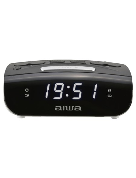 ÷ Radio despertador aiwa cr-15bk doble alarma fm