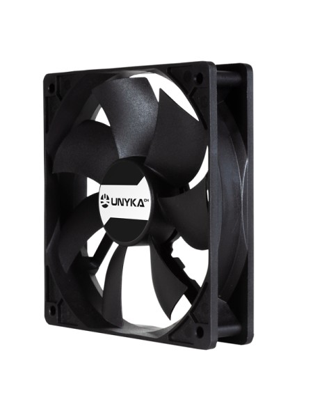 ÷ Ventilador interno unyka 120mm doble bola connector 4 pines con control de temperatura