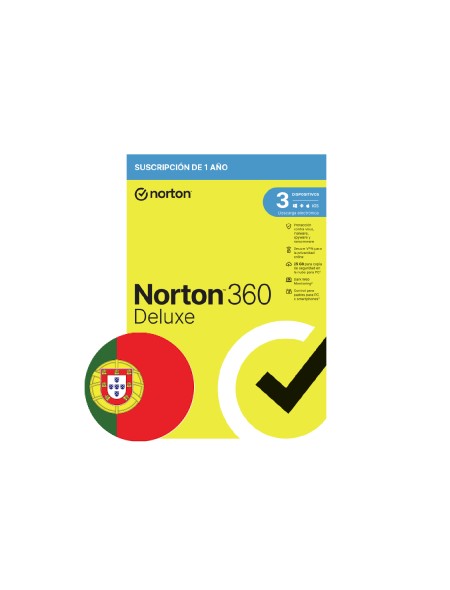 ÷ Norton 360 deluxe 25gb 1 user 3 device 1 year portugues box