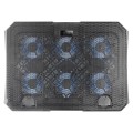 ÷ Base de refrigeracion para portatiles maras gaming mnbc23 6 ventiladores led azul stand de 6 posicio