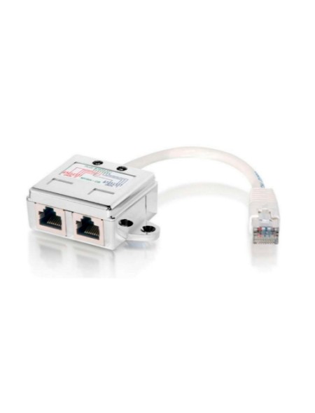 ÷ Adaptador rj45 cat5e 1 macho a 2 hembras