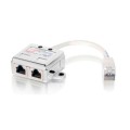 ÷ Adaptador rj45 cat5e 1 macho a 2 hembras