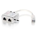 ÷ Adaptador rj45 cat5e 1 macho a 2 hembras