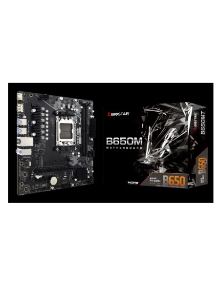 ÷ Pb biostar b650mt m-atx skt am5 displayport hdmi 2xddr5 5200mhz glan usb3.2 usb type-c m.2x4