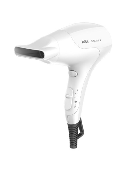 ÷ Secador de pelo braun satin hair hd180 color blanco 2 velocidades 2 temperaturas 1800w