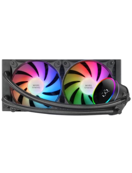 ÷ Sistema de refrigeracion liquida mars gaming mllcd240 negro 2x (12x12) iluminacion frgb tpd 500w pan