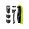 ÷ Cortapelo / afeitadora braun sk3300 control de precision recargable + cuchilla + accesorios 40min